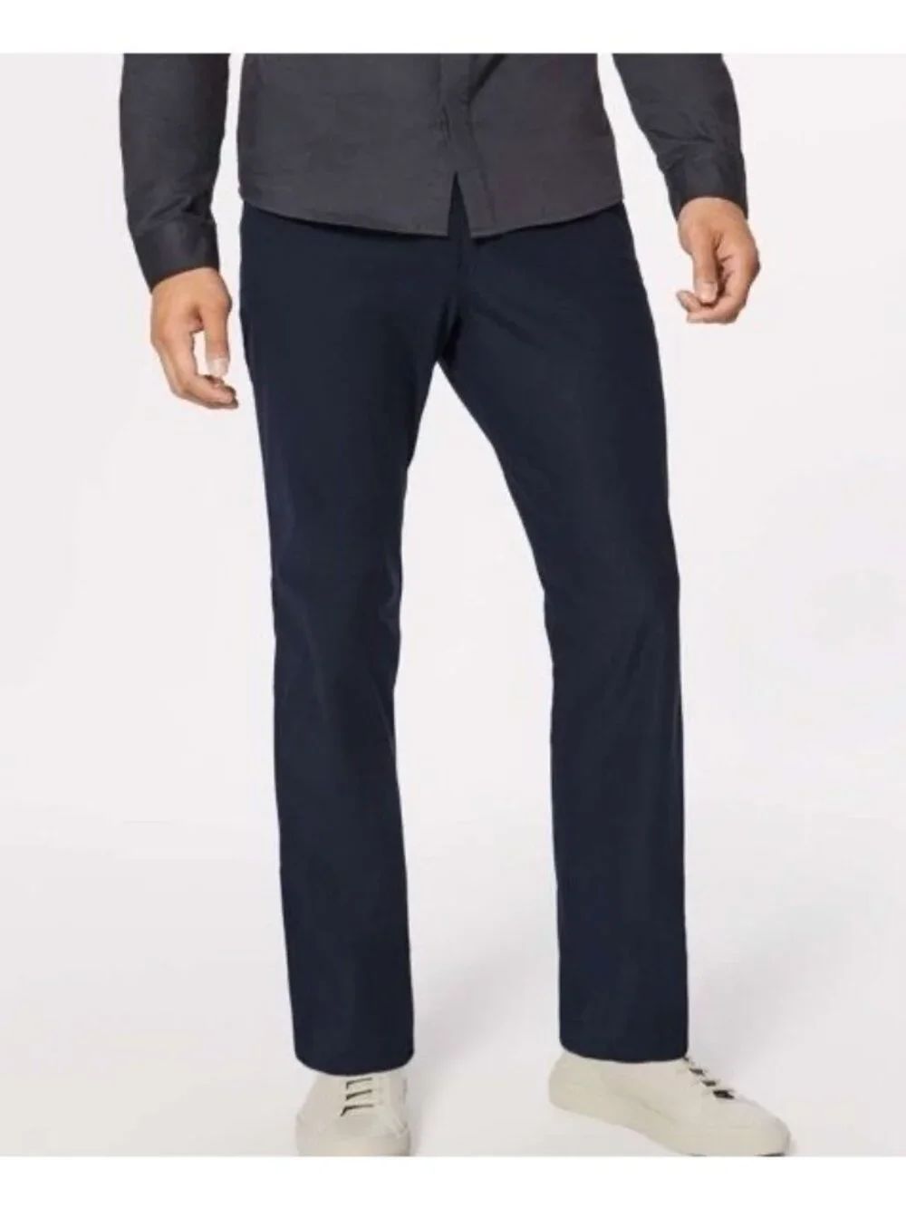 Lululemon ABC Classic Pant Navy Blue Straight Leg Mens Size 38